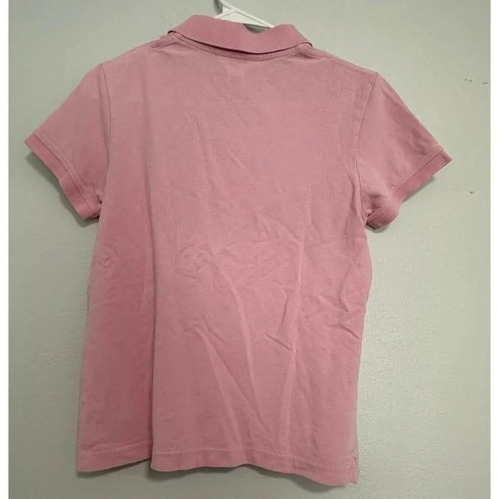 Lilly Pulitzer Kids Pink Palm Tree Logo Polo Shirt Size L